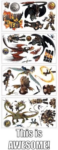 How to Train Your Dragon 2 Wall Decals and Mini This is Awesome Wall Quote Bundle