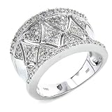 14K White Gold 1/2ct Diamond in Diamond Ring