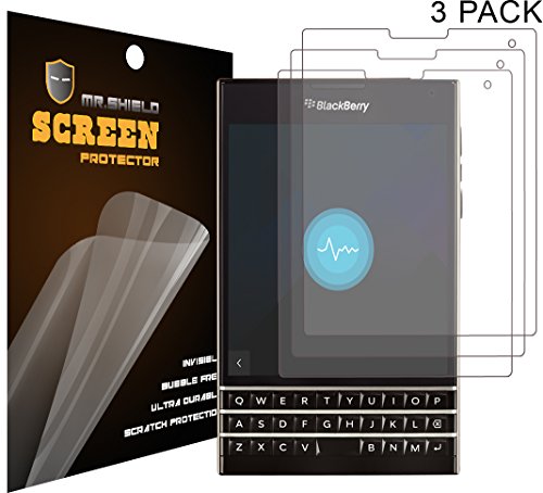 Mr Shield For Blackberry PassPort Anti-Glare [Matte] Screen Protector [3-PACK] with Lifetime Replacement Warranty