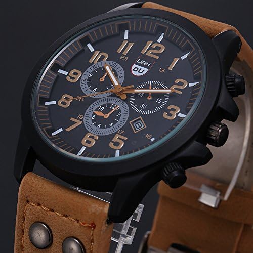 Men'S Luxury Watches Liandu Style Brand Sports Watches 2016 Quartz Watch Casual Men Military Leather Watch Relogio Masculino