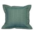 Handmade Gently Textured Light Blue Cotton Cushion Cover/Pillow Sham (Thailand)
