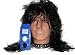 Alice Cooper Wig, Choker & Face Paint Fancy Dress Kit