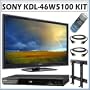 Sony BRAVIA� W-Series KDL-46W5100 46-Inch 1080p 120Hz LCD HDTV + BDPS360 Blu-Ray + Sony SUWL500 Wall Mount + Accessory Kit