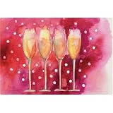 Magic Slice Non-Slip Flexible Cutting Board, Party Size 7.5 x 11 , Bubbly Fun by Michael Clark