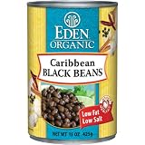 Eden Organic Caribbean Black Beans, 15-Ounce Cans (Pack of 12)