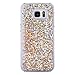 Galaxy S7 Edge Case, Galaxy S7 Edge Liquid Glitter Case,PHEZEN 3D Creative Design Shiny Quicksand Flowing Bling Glitter Sparkle Heart Clear Hard Case for Samsung Galaxy S7 Edge - Gold Diamonds