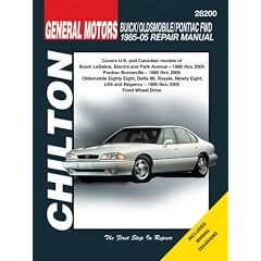 Chilton's General Motors Buick/ Oldsmobile/Pontiac Fwd, 1985-05, Repair Manual