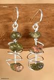 Unakite earrings, 'In Harmony'