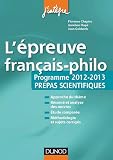 La parole - L'�preuve fran�ais/philo pour les pr�pas scientifiques programme 2012-2013