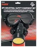 SAFETY-GOGGLE RESPIRATOR-FILTER 2-PIECE SET
