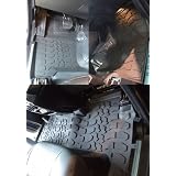 2006-2012 Land Rover Range Rover Sport Rubber Black Floor Mats Complete Set by Black Series