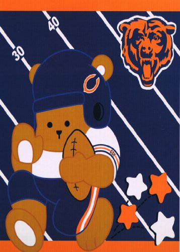 NFL Football Chicago Bears Blanket - Infant Royal Plush Baby Blanket 40
