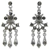 Swarovski Crystal Tasseled Chandelier Dangle Earrings