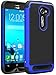 LK 3317643 Drop Protection Hybrid Dual Layer Armor Defender Protective Case for ASUS ZenFone 2E - Blue