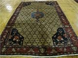 5'3 x 9'2 Brown Persian Hand Knotted Wool Koliaei Rug