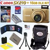 Canon PowerShot SX210IS 14.1 MP Digital Camera + 16GB Deluxe Accessory Kit 51DdFmmkJnL. SL160 Canon PowerShot SX210IS 14.1 MP Digital Camera + 16GB Deluxe Accessory Kit