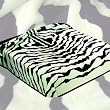 Acrylic Mink 275 Zebra Skin Blanket