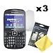 Cbus Wireless Three LCD Screen Guards / Protectors / Films for Samsung Freeform III / R380 / Comment