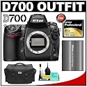 Nikon D700 Digital SLR Camera Body + Nikon EN-EL3e Rechargeable Li-ion Battery + Nikon SLR System Case + Lexar Pro 4GB CF Card + Cleaning Kit