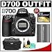 Nikon D700 Digital SLR Camera Body + Nikon EN-EL3e Rechargeable Li-ion Battery + Nikon SLR System Case + Lexar Pro 4GB CF Card + Cleaning Kit