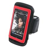 Deluxe ArmBand for iPod Touch, Black w/ Red Trim