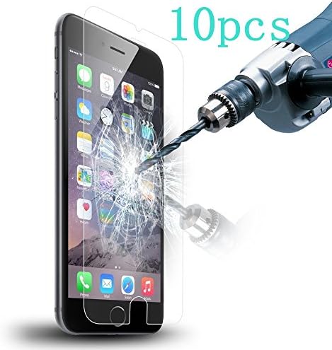 Acatim IP5.5INCH iPhone 6S Plus Screen Protector, Tempered Glass Screen Protector - 10 Piece