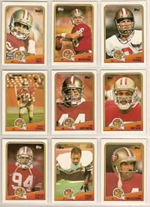 San Francisco 49ers 1988 Topps Football Team Set (Super Bowl Champs) (Joe Montana) (Steve Young) (Tom Rathman Rookie) (Jerry Rice) (Roger Craig) (Ronnie Lott) (Charles Haley) (Ray Wershing)