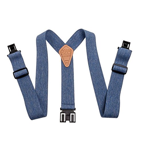 Perry Hook-On Belt Suspenders Regular - The Original - Denim Blue - 2