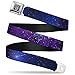 Buckle-Down Seatbelt Belt - Galaxy Blues/Purples - 1.5