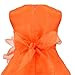 FEESHOW Baby Girls Rhinestone Organza Flower Christening Baptism Party Dress Orange 12-18 Months