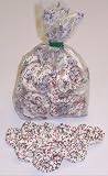 Scott's Cakes Yogurt Pretzels with Christmas Color Non-Pareils 1/2 Pound Snowoman Bag