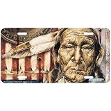 6209-When Colors Bleed II-Indian License Plate Car Auto Novelty Front Tag by David... 