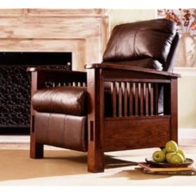 Mission Style Recliner Chair Chairs Seating Living Room Furniture