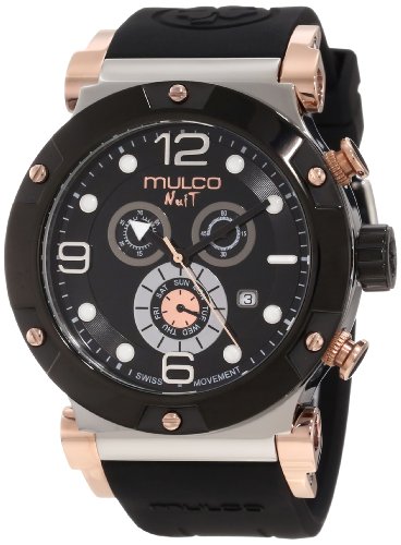 Mulco Unisex MW5-1623-025 Fashion Analog Swiss Movement with Silicone Band Watch