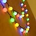 LEVIITEC Solar Party String Lights, 50 LED Outdoor Decorative Lights Fairy Ball with Light Sensor for Holiday, Patio, Lawn & Garden Decorations 22.3ft 8 Modes Waterproof Multicolor