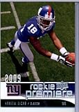 2009 Upper Deck Rookie Premiere Football Card #9 Hakeem Nicks (RC) - New York Giants (Rookie Card) Mint Condition - In Protective Display Case!