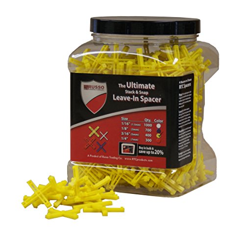 RTC SPC316JAR 3/16-Inch Leave In Tile Spacers, 400 Per Pack