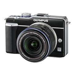 Olympus PEN E-PL1 Systemkamera (13 Megapixel, 6,9 cm (2,7 Zoll) Display, Bildstabilisator) schwarz mit 14-42mm Objektiv schwarz
