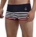 Henrny Mens Colorful Stripes Tight Boxer Shorts