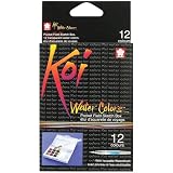 Sakura Assorted Koi Water Colors Pocket Field Sketch Box, 12