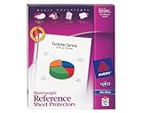 IMAGE OF Avery Nonglare Heavyweight Sheet Protectors, Box of 50 (74107)