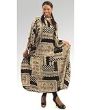Black and Browns Print Caftan Kaftan