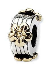 Reflection Beads Silver 14kt Buttercup Beauty Flower Bead