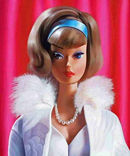 "Gala Abend Barbie," Giclee on Canvas