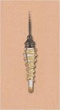 Westinghouse Lighting 77639 Details Yellow Spiral Glass Ceiling Fan Pull Chain with Nickel Accents