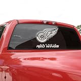 NHL Detroit Red Wings 18x18 White Logo Decal