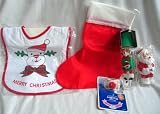 Baby's First Christmas Stocking Gift Set