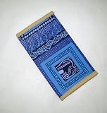 Aqua Potato Print Cotton Wallet