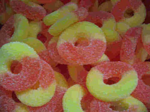 Candy Sugar Free Peach Rings, 4.5 Lb. Bag by Candy Zone