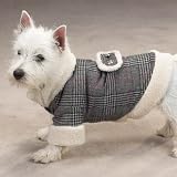 Glen Plaid Sherpa Dog Coat at THE REGAL DOG - Size S Small